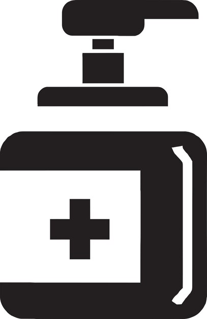 Protéjase con nuestro diseño de logotipo de vector de botella de desinfectante