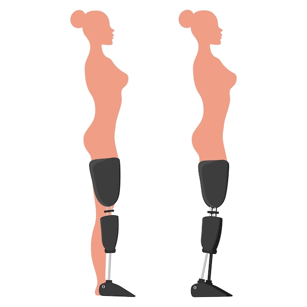 Protesias de piernas y extremidades femeninas