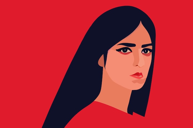 Protesta en Irán por la libertad de las mujeres Imagen de una niña iraní sin hiyab