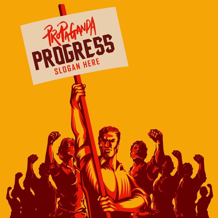 Vector protesta política activismo patriotismo ilustración vectorial
