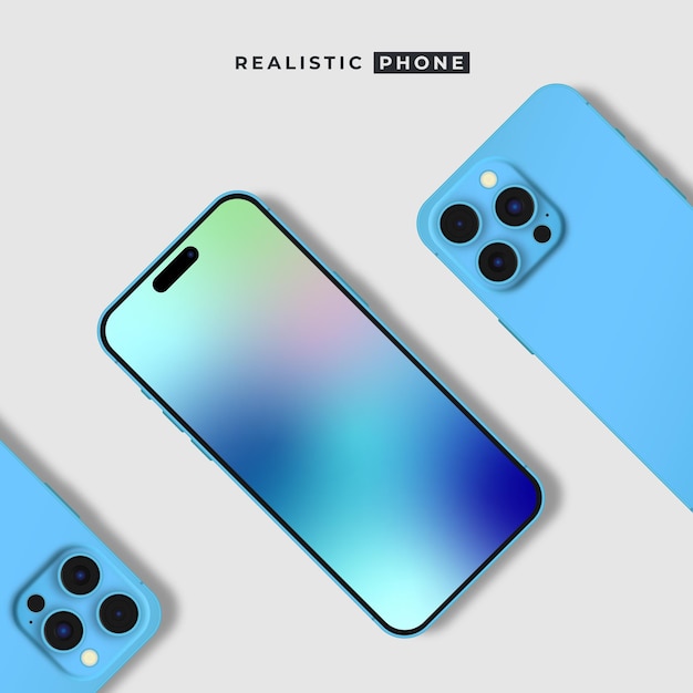 Prototipo de teléfono realista