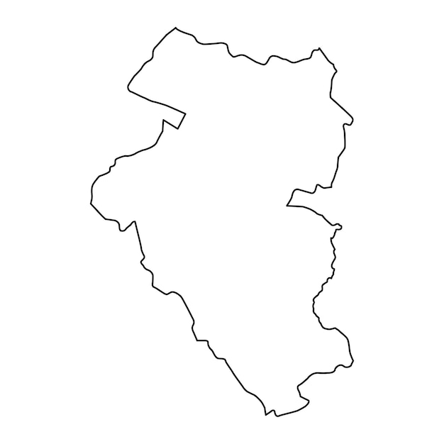 Provincia de Bulgan mapa división administrativa de Mongolia Ilustración vectorial