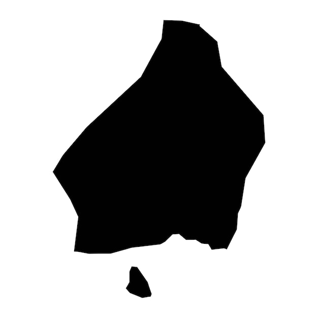 Provincia de La Romana mapa división administrativa de la República Dominicana Ilustración vectorial