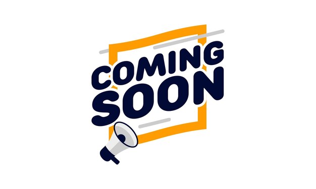 Próximamente icono de publicación de plantilla vectorial para fondo de redes sociales Próximamente plantilla para su información vector w