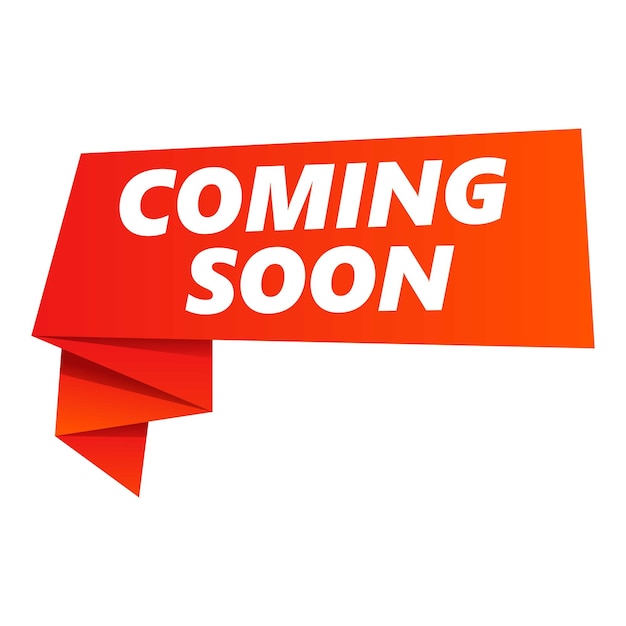 Próximamente icono de recordatorio Caricatura de Próximamente icono de vector de recordatorio para diseño web aislado sobre fondo blanco