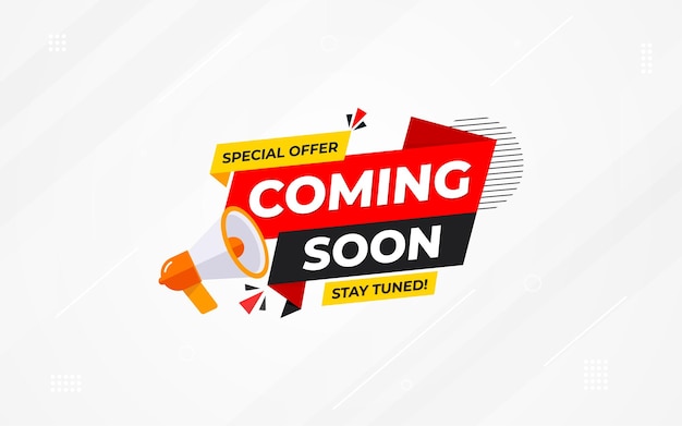 Próximamente plantilla de vector de banner de venta oferta especial diseño de fondo de banner de venta gráfico vectorial