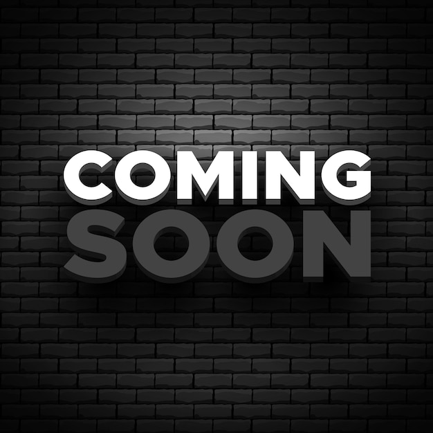 Próximamente póster Pared de ladrillo