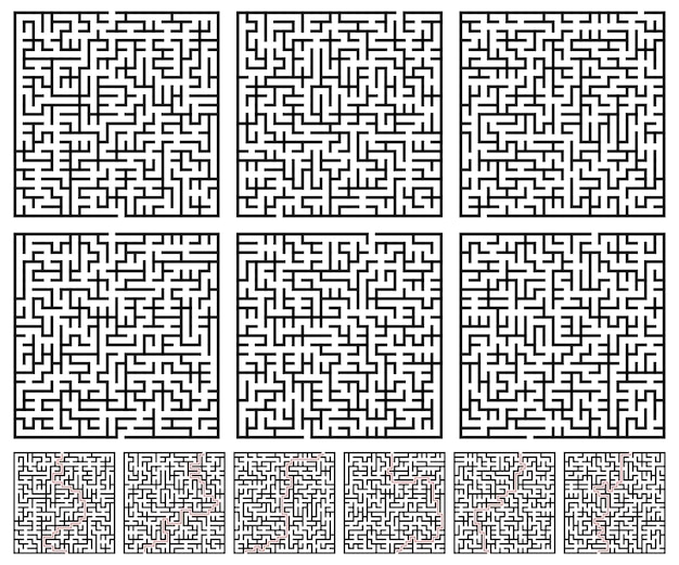 Proyección detallada del mapa físico del mundo Wagner VII