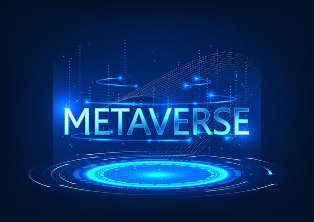 Proyección holográfica de personajes del Metaverso por tecnología del Metaverse es una tecnología que