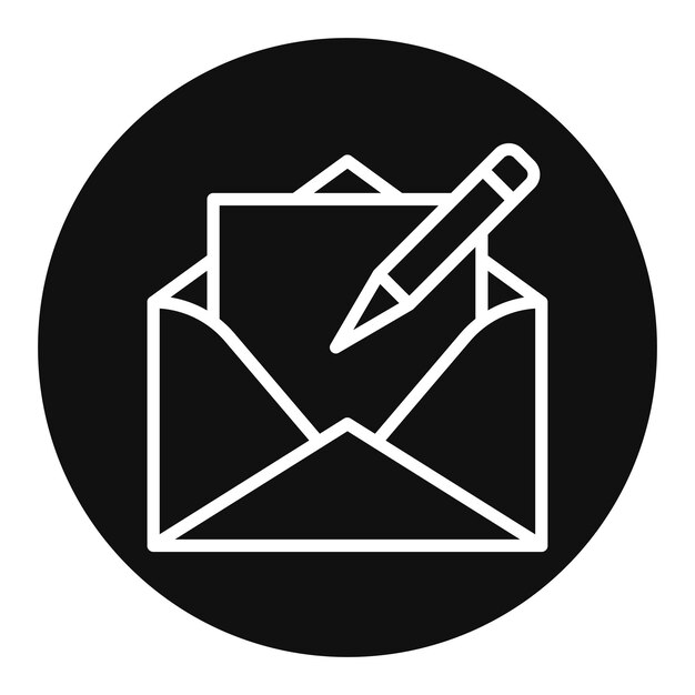Proyecto de imagen vectorial de íconos de mensajes Puede utilizarse para el comercio minorista digital