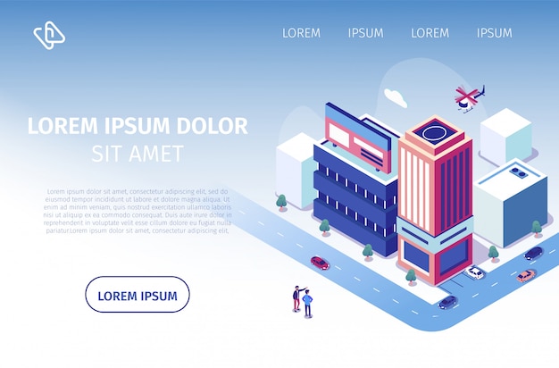 Proyecto de inversión inmobiliaria Vector sitio web