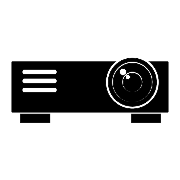 Vector proyector de película icono diseño de ilustrador vectorial