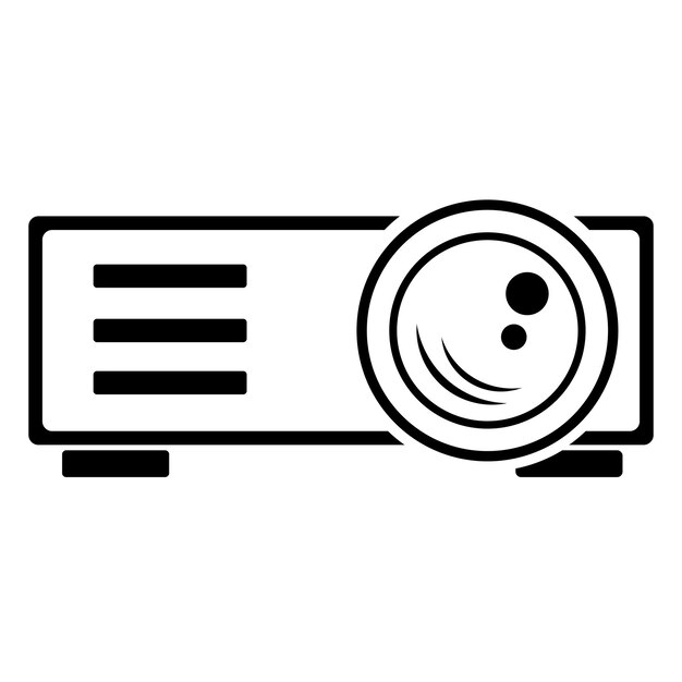 Vector proyector de película icono diseño de ilustrador vectorial