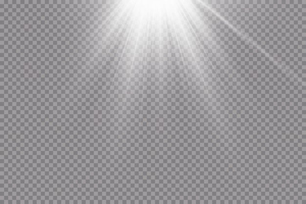 Proyector de vector. Efecto de luz