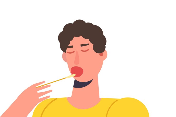 Vector prueba de adn, pruebas genéticas, concepto de investigación de laboratorio. ilustración vectorial plana