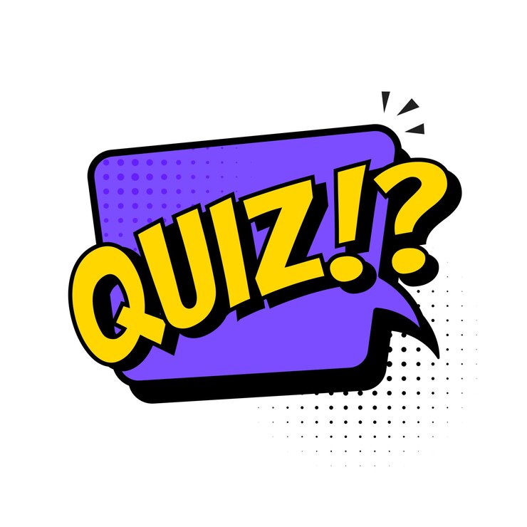 Vector prueba en estilo cómic pop art. quiz palabra juego inteligente. diseño de ilustración vectorial.