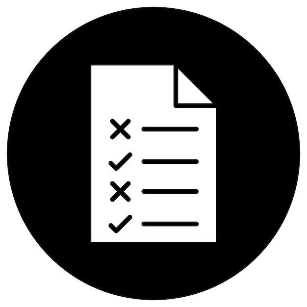 Prueba de la ilustración del diseño del icono vectorial