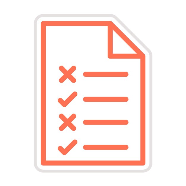 Prueba de la ilustración del diseño del icono vectorial