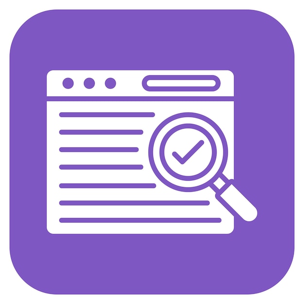 Prueba de imagen vectorial de íconos Puede utilizarse para el servicio de marketing en Internet