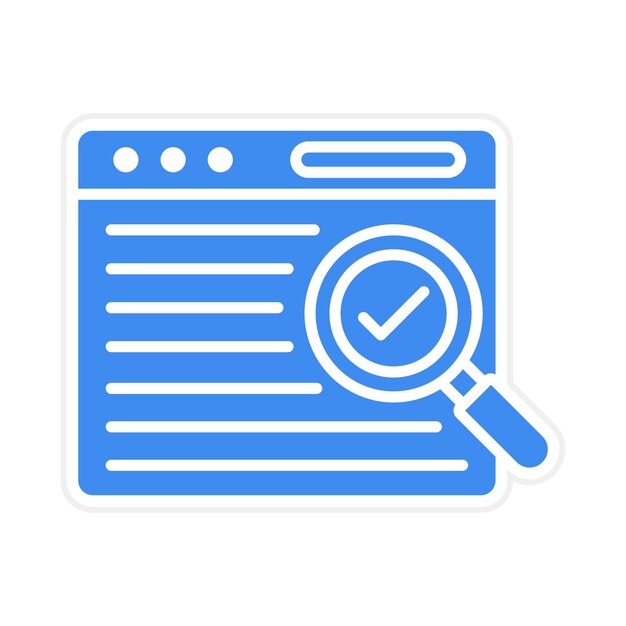 Prueba de imagen vectorial de íconos Puede utilizarse para el servicio de marketing en Internet