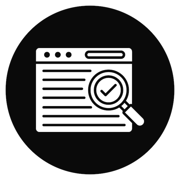 Prueba de imagen vectorial de íconos Puede utilizarse para el servicio de marketing en Internet