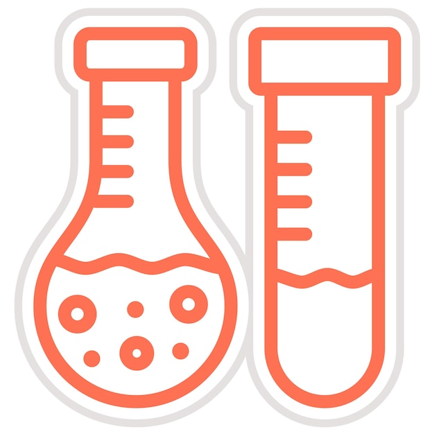 Prueba de laboratorio Ilustración del diseño del icono vectorial