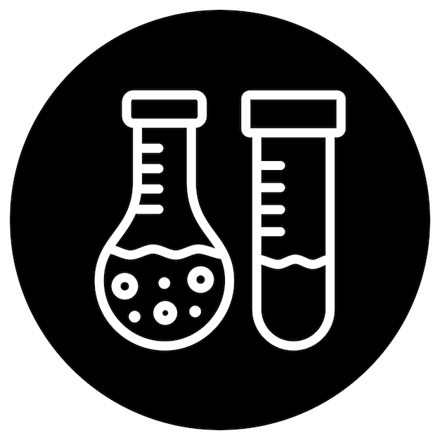 Prueba de laboratorio Ilustración del diseño del icono vectorial
