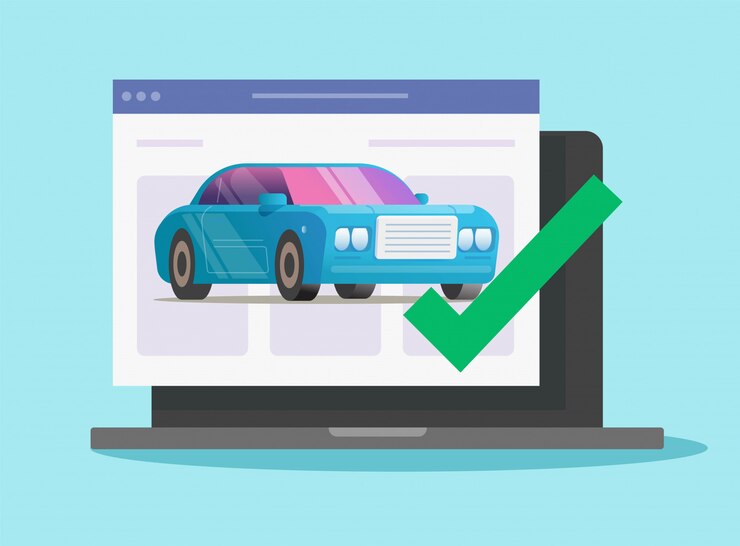 Vector prueba de verificación de diagnóstico en línea del vehículo con seguridad de marca de verificación aprobada en la computadora