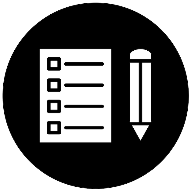 Las pruebas de estudio de diseño vectorial Estilo de icono