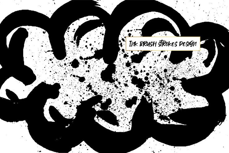 Vector pruebas de pincel de tinta de fondo grunge pruezas de pincil de fondo textura grunge de fondo abstracto textura grunge en blanco y negro textura de pincela vectorial salpicaduras de pintura de tinta negra