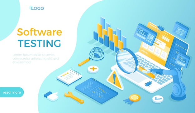Pruebas de software Análisis de código informático Evaluación de procesos Aplicación de software o sitio web Identificar