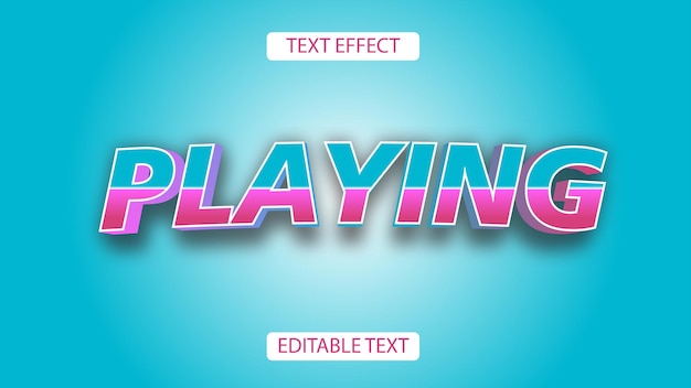 PSD editable gratis reproduciendo efectos de estilo de texto