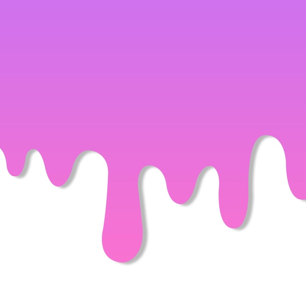 PSD Vector de efecto de crema de goteo de donut