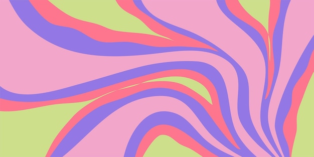 Psicodélico trippy y2k fondo retro remolino brillante Ilustración vectorial simple Impresión de onda maravillosa Fondo vintage Espiral psicodélico maravilloso