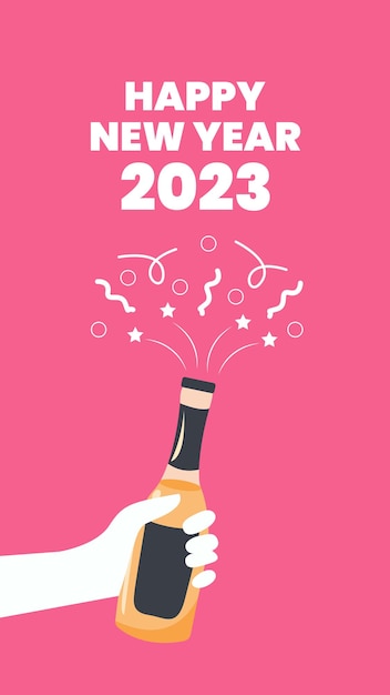 Publicación de celebración de año nuevo.