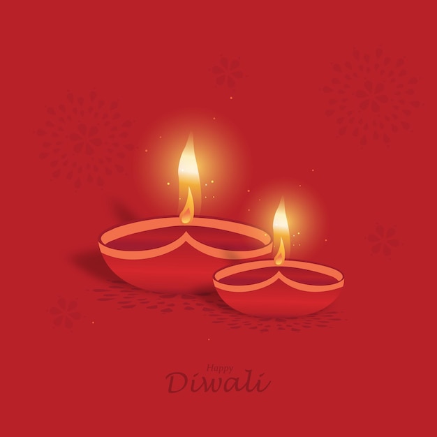 Publicación étnica de Diwali con Diya