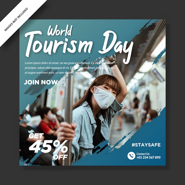 Publicación de instagram del día mundial del turismo