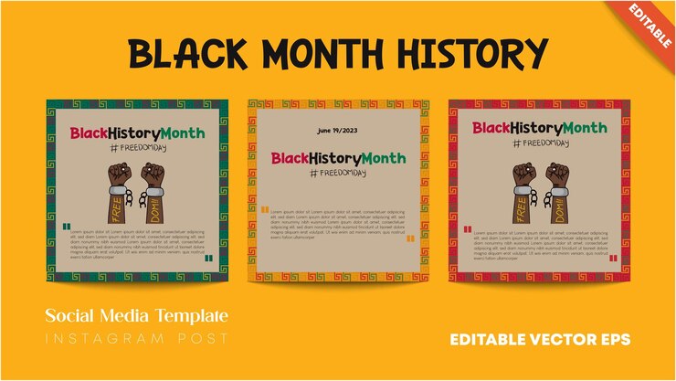Publicación de instagram del mes de la historia negra