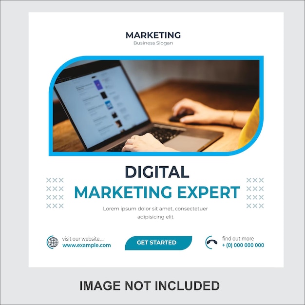 Publicación de marketing digital en redes sociales