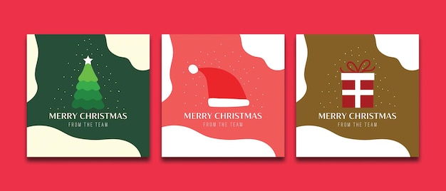 Publicación minimalista de Instagram de Feliz Navidad