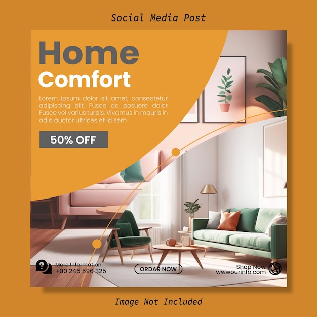 Publicación de muebles en redes sociales