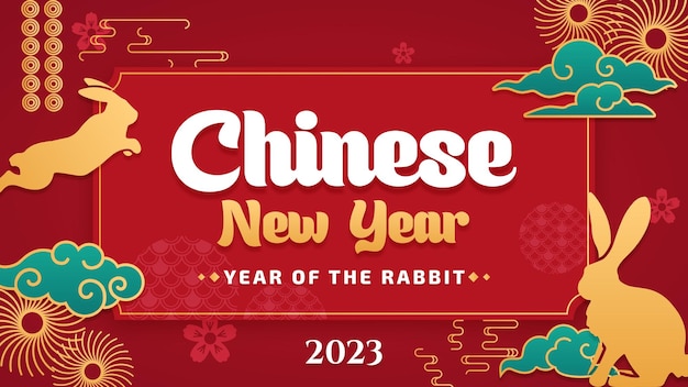 Publicación en redes sociales del Año Nuevo Chino 2023