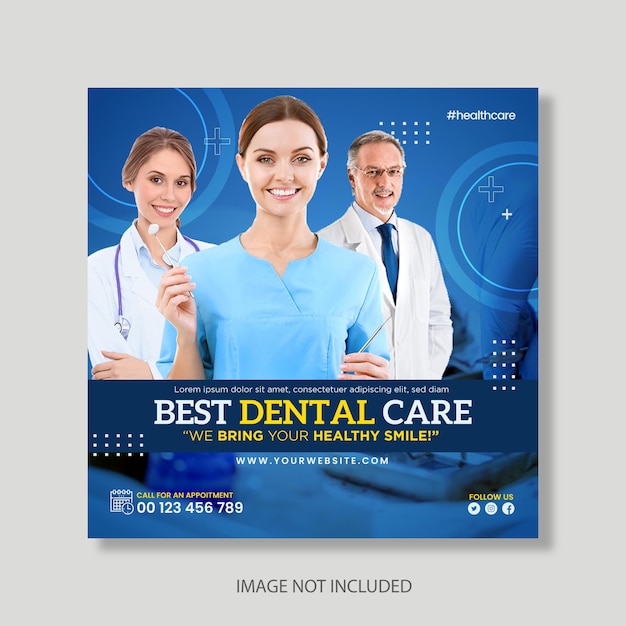 Publicación en redes sociales del centro de atención dental