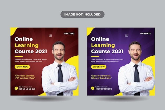Publicación en redes sociales del curso online de desarrollo empresarial