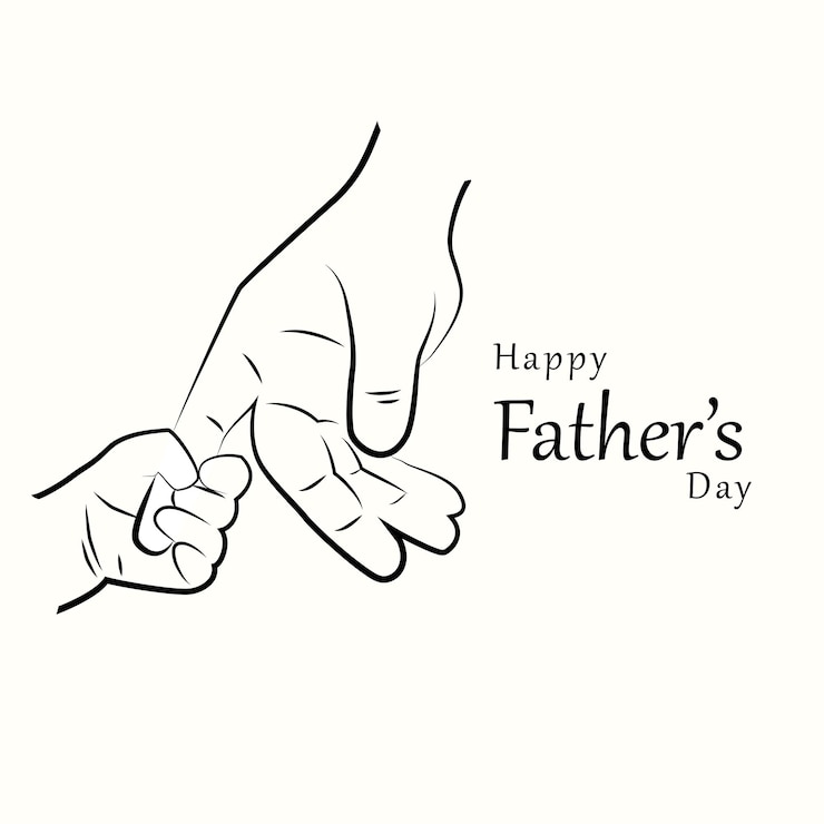 Vector publicación en redes sociales del día del padre con ilustración
