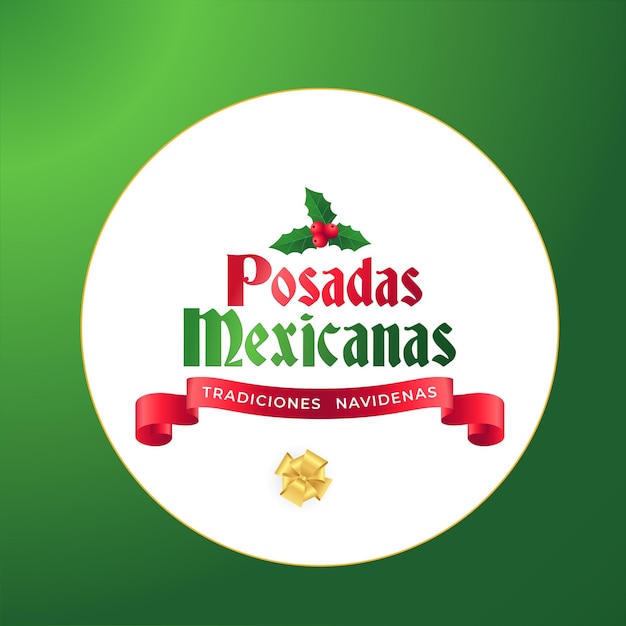 Publicación en redes sociales de posadas mexicanas vintage