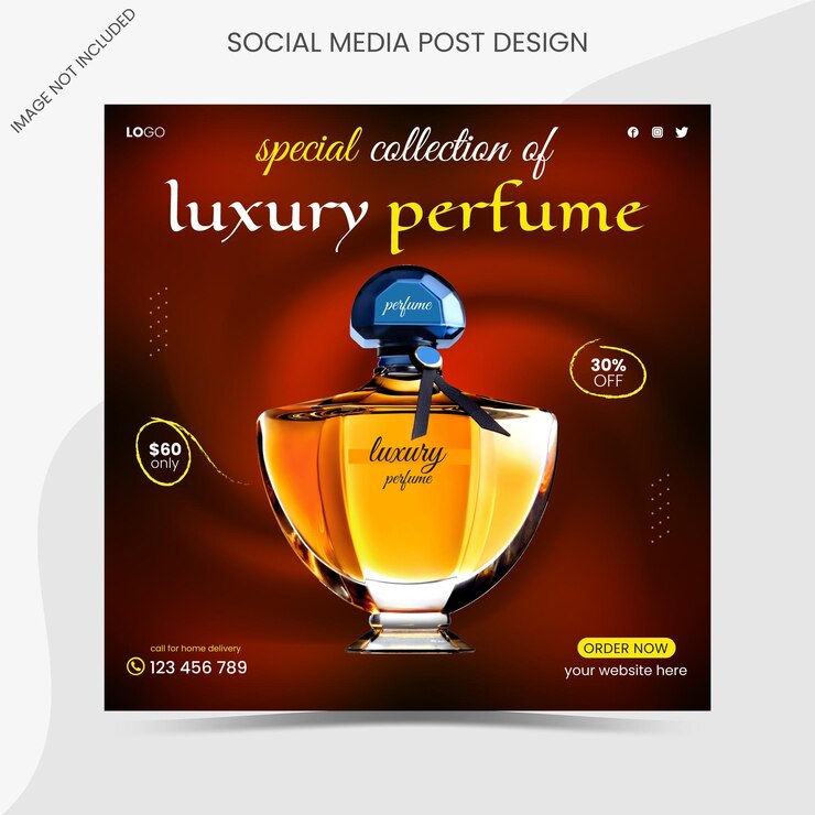 Una publicación en las redes sociales que dice colección especial de perfume de lujo.