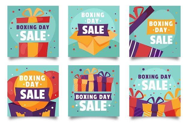 Publicaciones de instagram de rebajas de boxing day