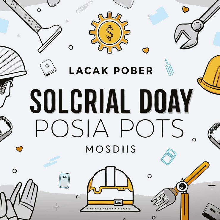 Vector publicaciones en las redes sociales del día del trabajo