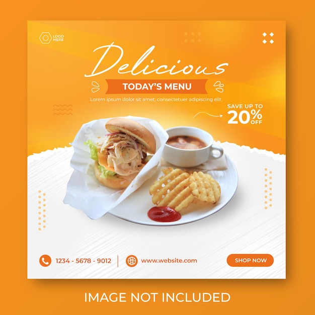 Vector publicar comida en las redes sociales